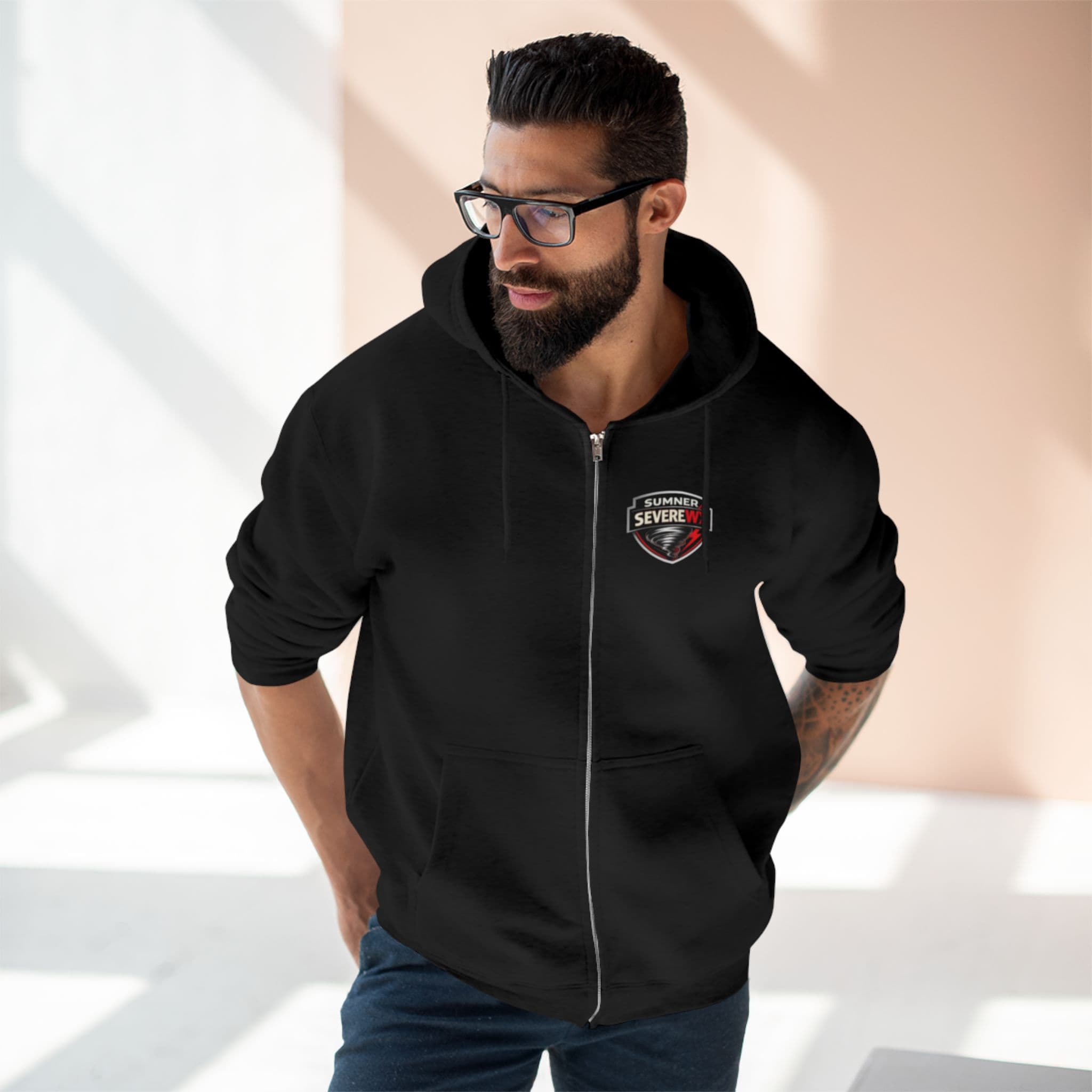 Severe Weather Team Zip Hoodie: Storm Response Logo Jacket
